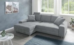 bobb Ecksofa Arissa de Luxe | Steingrau (Stone) links