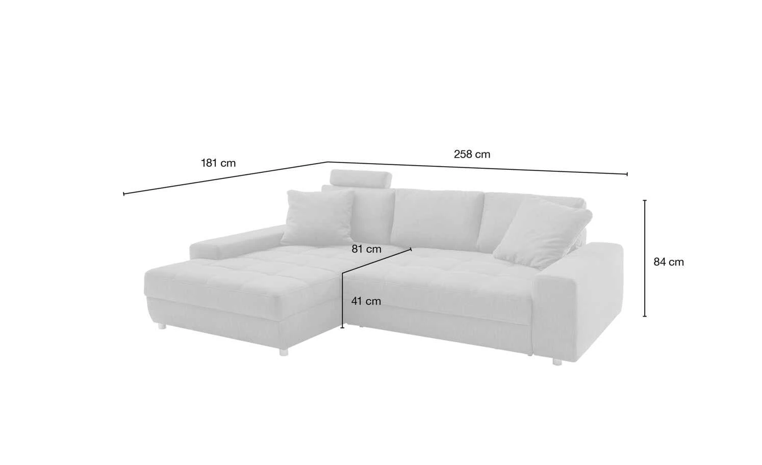 bobb Ecksofa Arissa de Luxe | Graubraun links 13 bobb Ecksofa Arissa de Luxe | Graubraun links – Bild 11