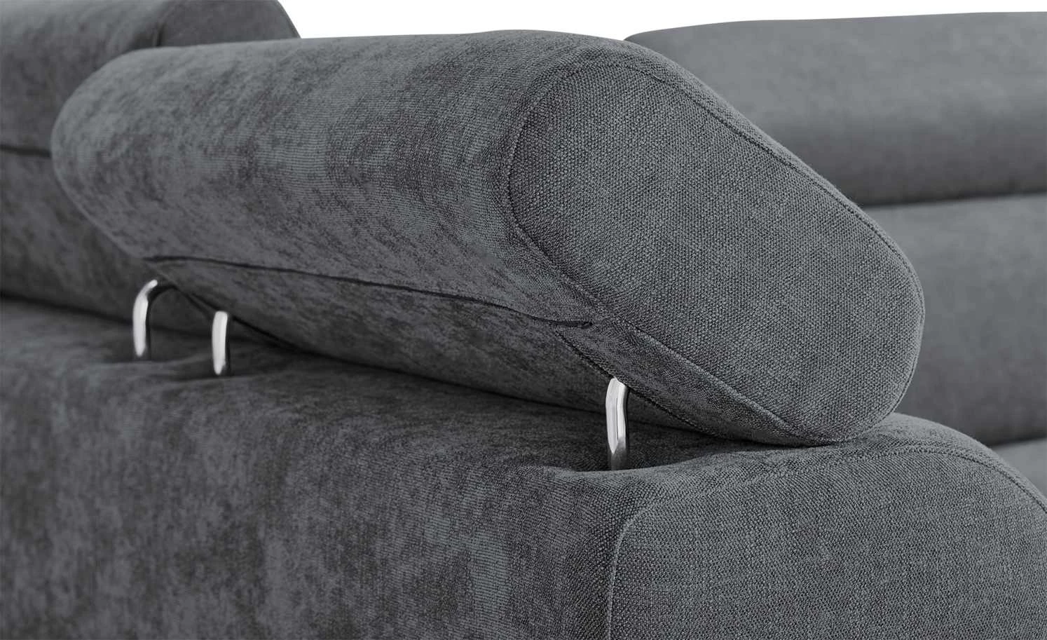 Ecksofa Chocolo | Dunkelgrau links Grundfunktion 6 Ecksofa Chocolo | Dunkelgrau links Grundfunktion – Bild 4