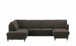 meinSofa Wohnlandschaft Veit | Espresso-Braun links ohne