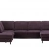 meinSofa Wohnlandschaft Veit | Aubergine (Violett) links ohne