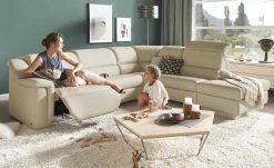 himolla Ecksofa 1301 | Nebel (Beige) rechts Erweiterte Funktion