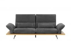 W.SCHILLIG Leder Sofa Imperia | Graphitgrau 220|cm Grundfunktion