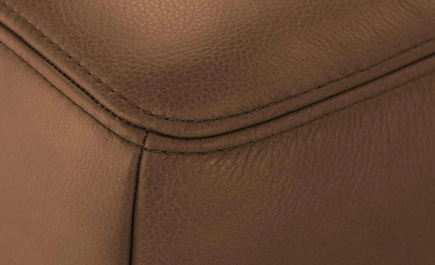 Gallery M Leder Ecksofa Viola | Rotbraun rechts 4 Gallery M Leder Ecksofa Viola | Rotbraun rechts – Bild 2