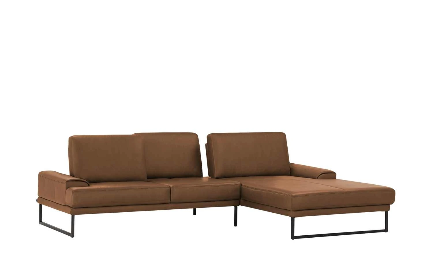 Gallery M Leder Ecksofa Viola | Rotbraun rechts 13 Gallery M Leder Ecksofa Viola | Rotbraun rechts – Bild 11