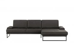 Gallery M Leder Ecksofa Viola | Espresso (Braun) rechts