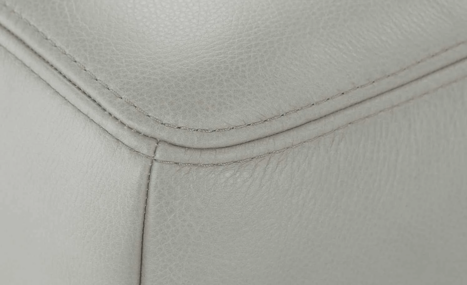 Gallery M Leder Ecksofa Viola | Hellgrau rechts 6 Gallery M Leder Ecksofa Viola | Hellgrau rechts – Bild 4