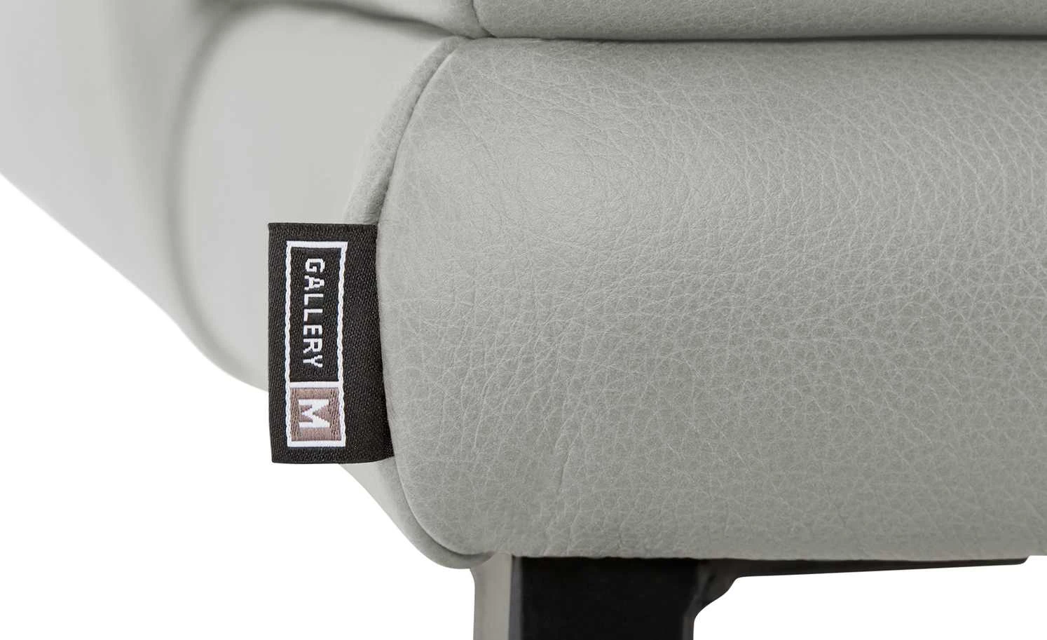 Gallery M Leder Ecksofa Viola | Hellgrau rechts 11 Gallery M Leder Ecksofa Viola | Hellgrau rechts – Bild 9