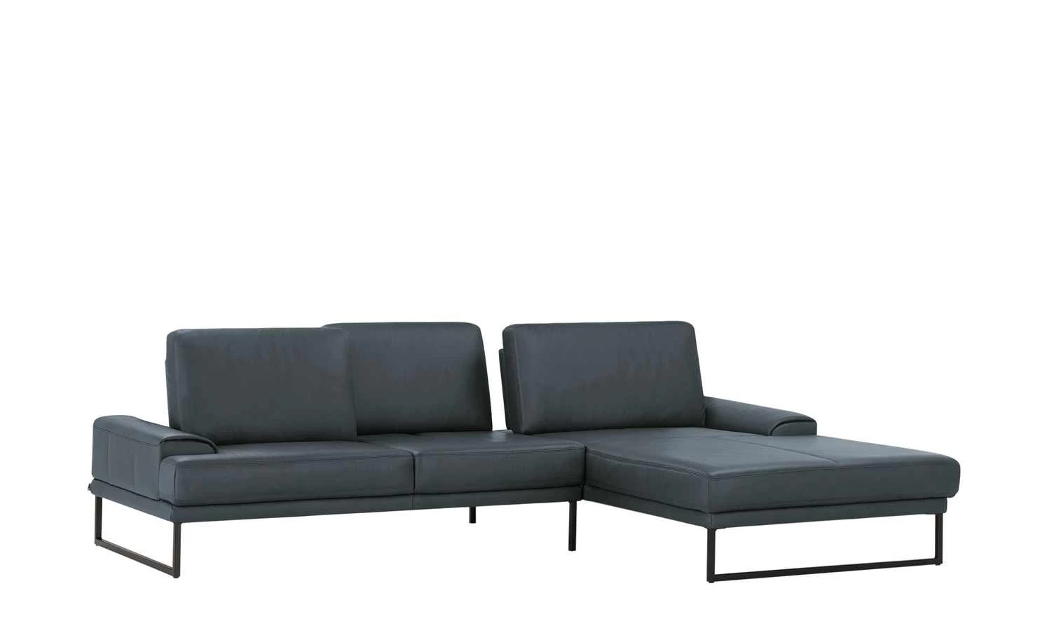 Gallery M Leder Ecksofa Viola | Dunkelblau rechts 13 Gallery M Leder Ecksofa Viola | Dunkelblau rechts – Bild 11