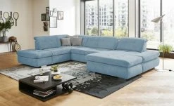 Lounge Collection Wohnlandschaft Spencer | Hellblau links Grundfunktion