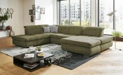 Lounge Collection Wohnlandschaft Spencer | Olivgrün links Grundfunktion