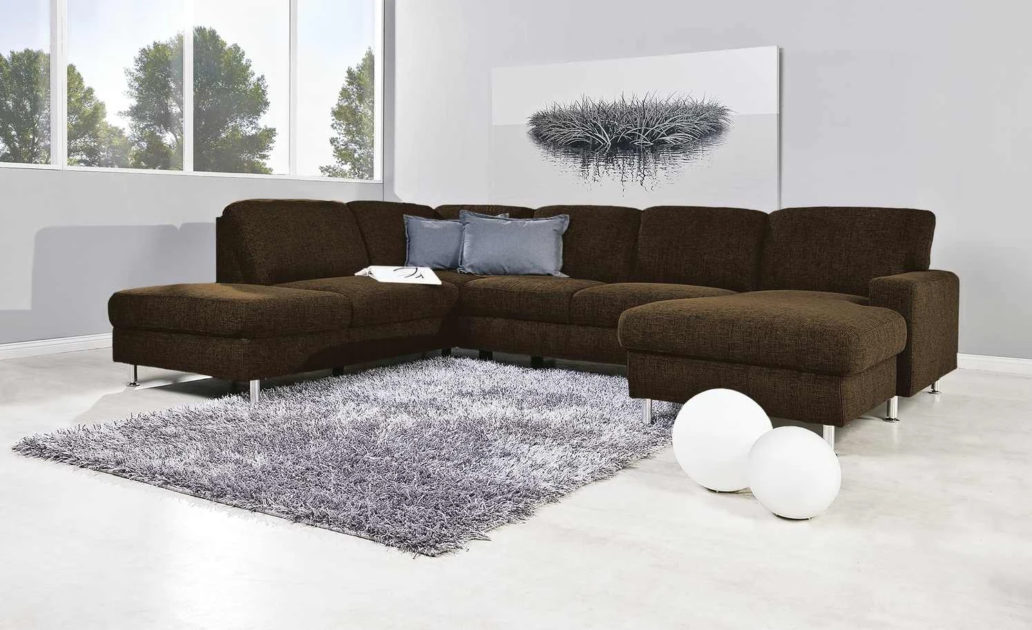 meinSofa Wohnlandschaft Jana | Mocca (Braun) links ohne 3 meinSofa Wohnlandschaft Jana | Mocca (Braun) links ohne