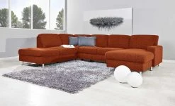 meinSofa Wohnlandschaft Jana | Terra (Orange) links ohne