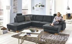 meinSofa Wohnlandschaft Samu | Denim (Blau) links ohne