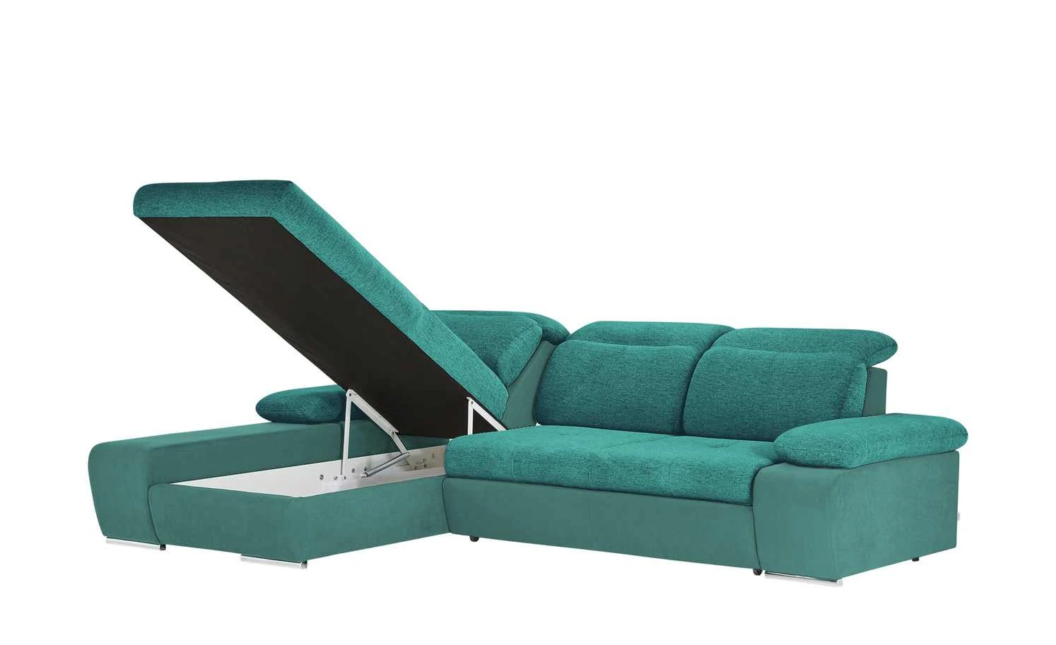 switch Ecksofa Avilla | Blau / Türkis links Erweiterte Funktion 9 switch Ecksofa Avilla | Blau / Türkis links Erweiterte Funktion – Bild 7