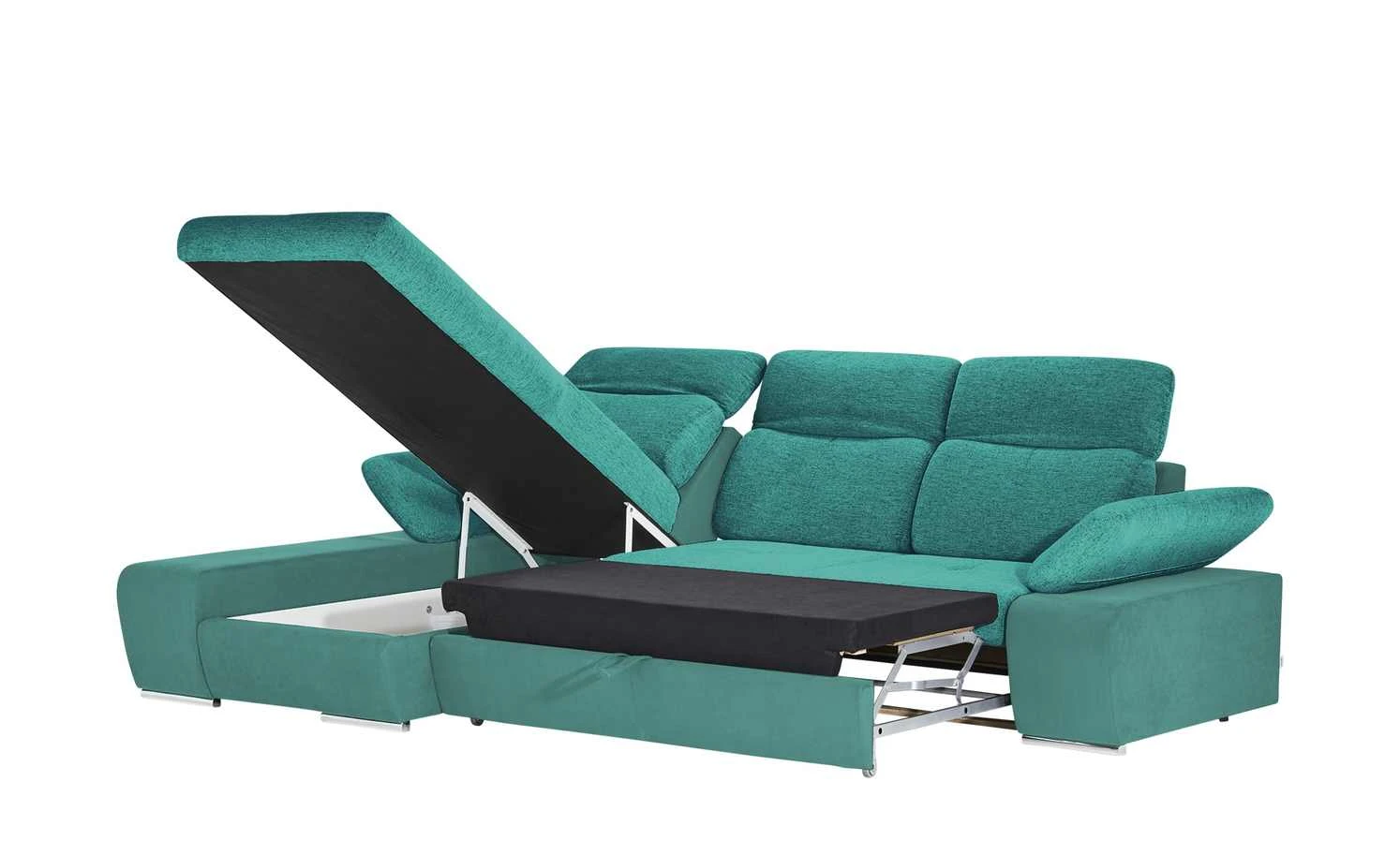 switch Ecksofa Avilla | Blau / Türkis links Erweiterte Funktion 10 switch Ecksofa Avilla | Blau / Türkis links Erweiterte Funktion – Bild 8