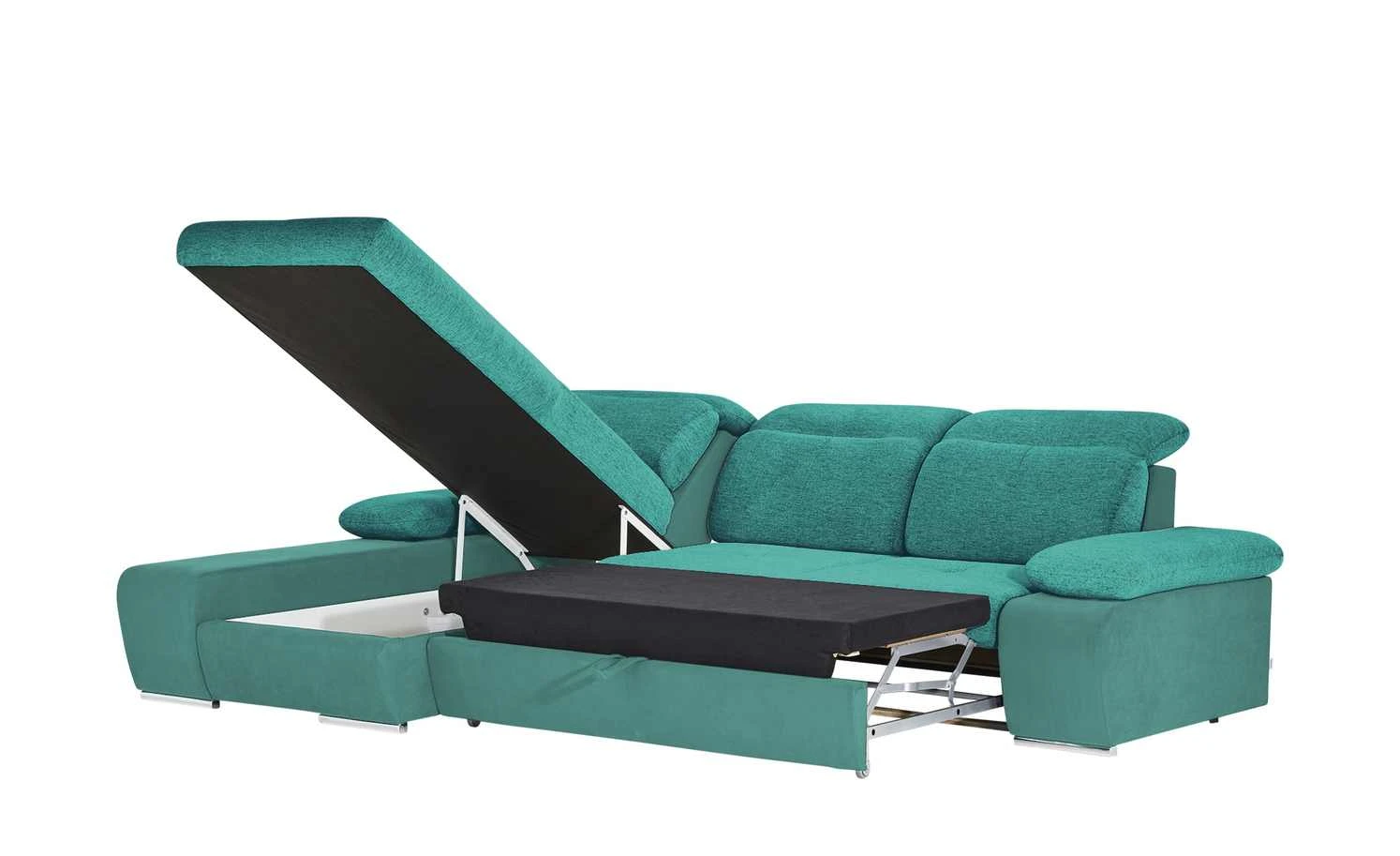 switch Ecksofa Avilla | Blau / Türkis links Erweiterte Funktion 11 switch Ecksofa Avilla | Blau / Türkis links Erweiterte Funktion – Bild 9