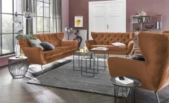 pop Sofa Caldara | Kupfer (Braun) 2 Chrom