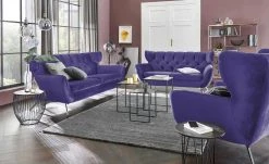 pop Sofa Caldara | Ultraviolett (Lila) 2 Chrom