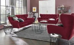 pop Sofa Caldara | Red (Rot) 2 Chrom