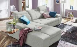switch Ecksofa Avilla | Silber-Weiß (Hellgrau) links Grundfunktion