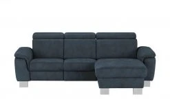 meinSofa Ecksofa Beata | Denim (Dunkelblau) rechts ohne