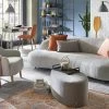 SOHO Sofa, 3-sitzig Ariane | Stone (Steingrau) / bronzefarbig / Taupe -Sofas Verkaufsladen 26402321 12 202108202237