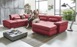 Lounge Collection Wohnlandschaft Amanda | Rot links Grundfunktion