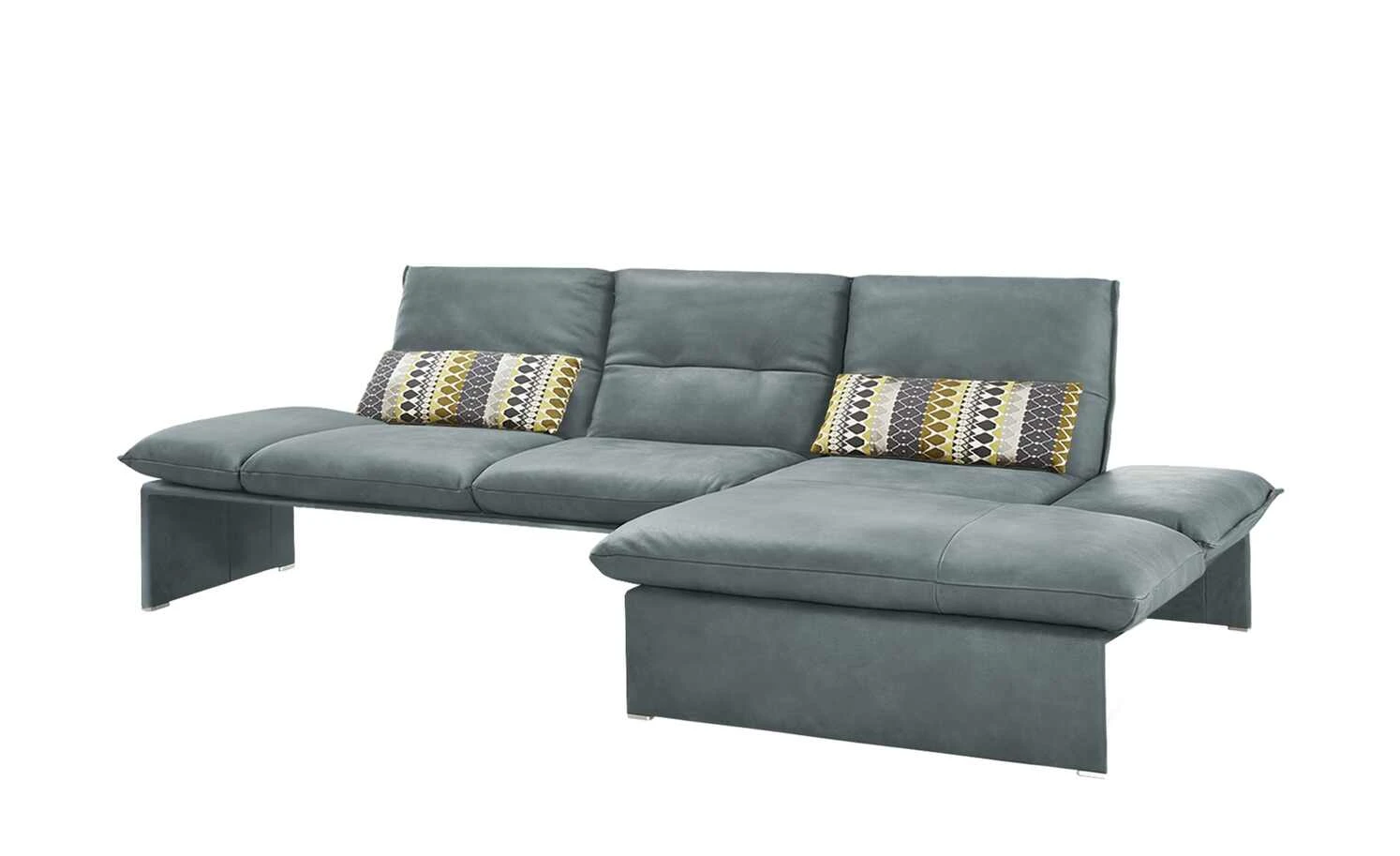 KOINOR Leder-Ecksofa Humfrey | Mare (Grau-Blau) rechts ohne Massivholzrahmen 8 KOINOR Leder-Ecksofa Humfrey | Mare (Grau-Blau) rechts ohne Massivholzrahmen – Bild 6