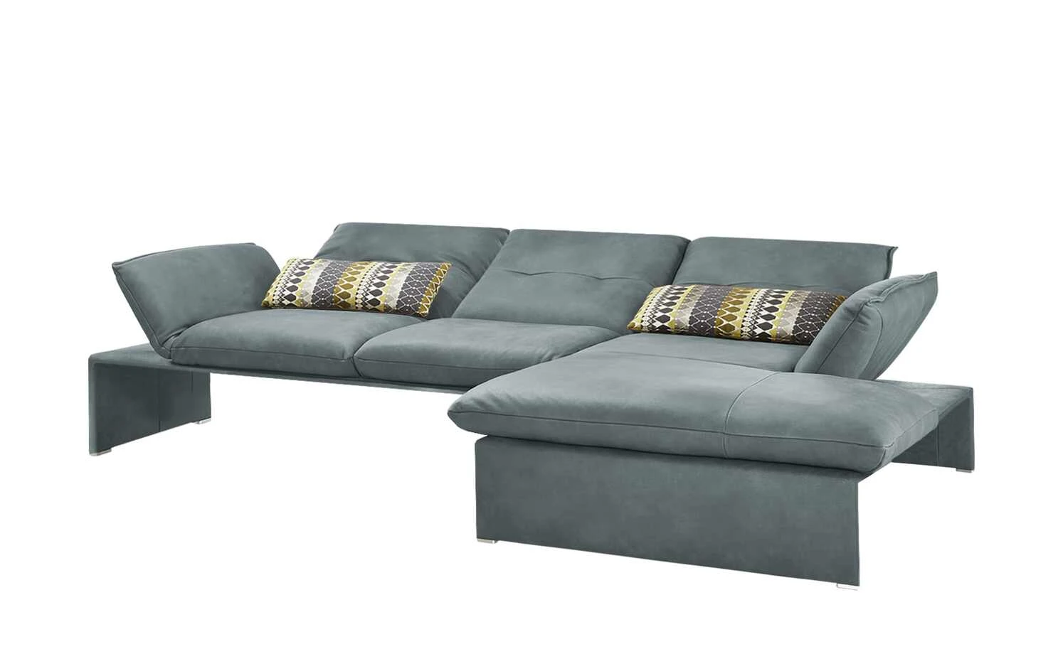 KOINOR Leder-Ecksofa Humfrey | Mare (Grau-Blau) rechts ohne Massivholzrahmen 9 KOINOR Leder-Ecksofa Humfrey | Mare (Grau-Blau) rechts ohne Massivholzrahmen – Bild 7