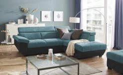 uno Ecksofa Formula | Azur (Petrol) rechts Grundfunktion