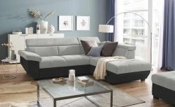 uno Ecksofa Formula | Hellgrau rechts Grundfunktion