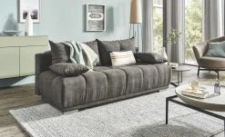 switch Schlafsofa mit Boxspringpolsterung Gala | Schokolade (Grau-Braun)