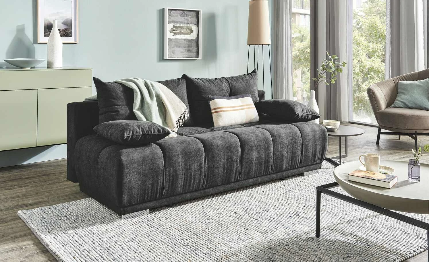 switch Schlafsofa mit Boxspringpolsterung Gala | Schwarz 3 switch Schlafsofa mit Boxspringpolsterung Gala | Schwarz