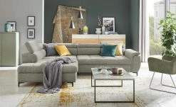 switch Ecksofa Denvo | Grau links Erweiterte Funktion