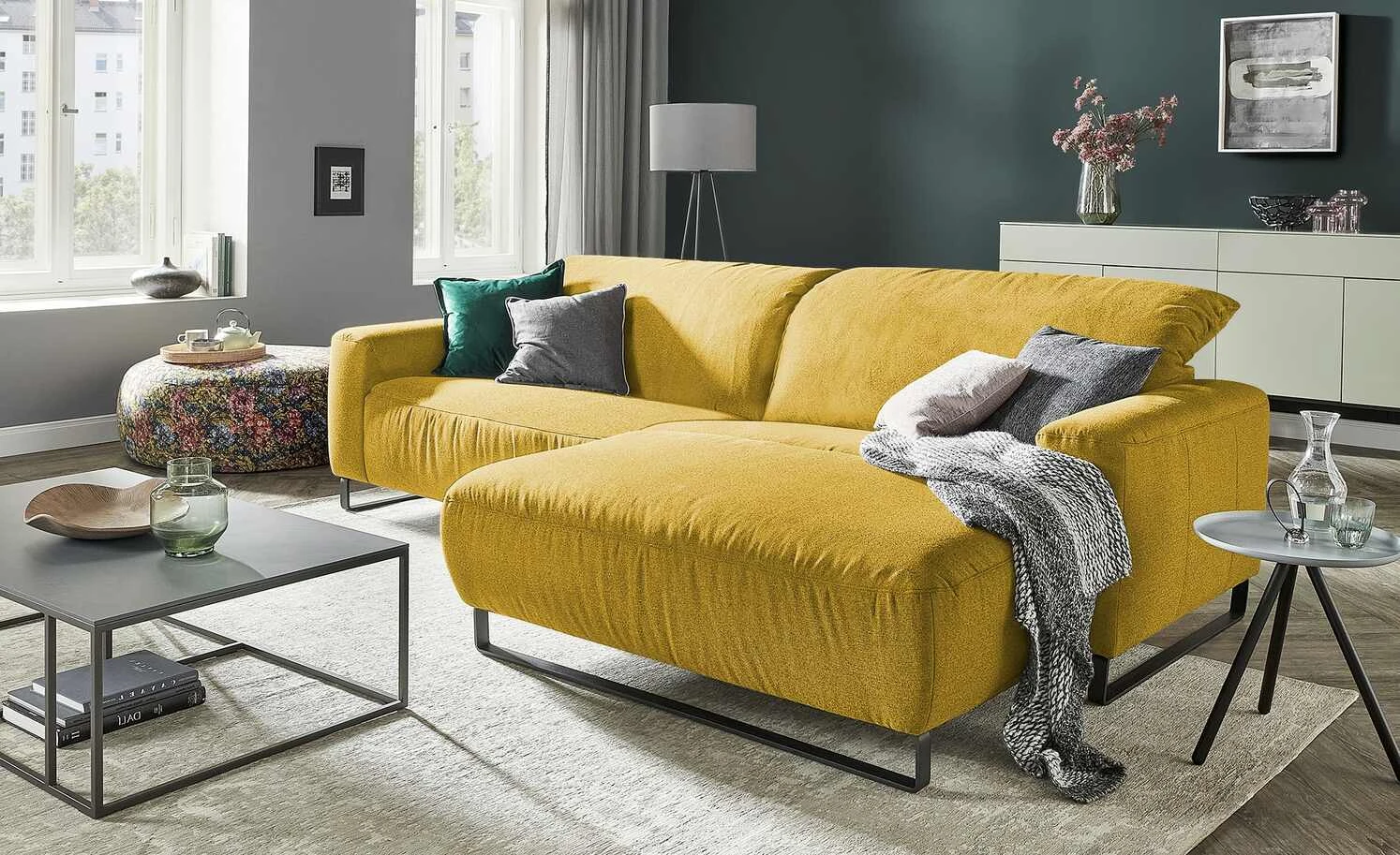 Max Schelling Ecksofa Progress | rechts Saphran (Gelb) ohne 3 Max Schelling Ecksofa Progress | rechts Saphran (Gelb) ohne