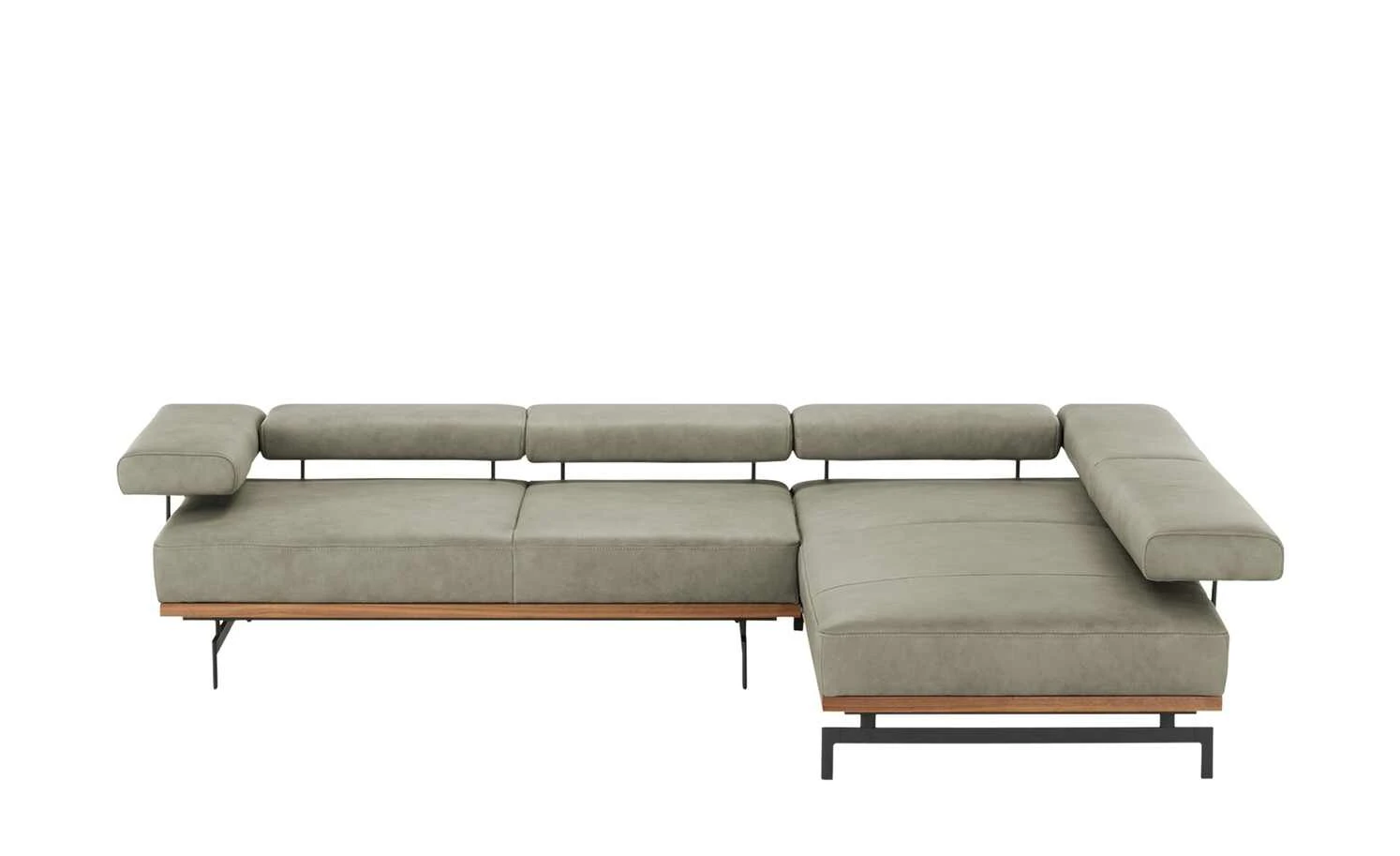JOOP! Ecksofa Leder 24/7 8106 | Grau rechts 3 JOOP! Ecksofa Leder 24/7 8106 | Grau rechts