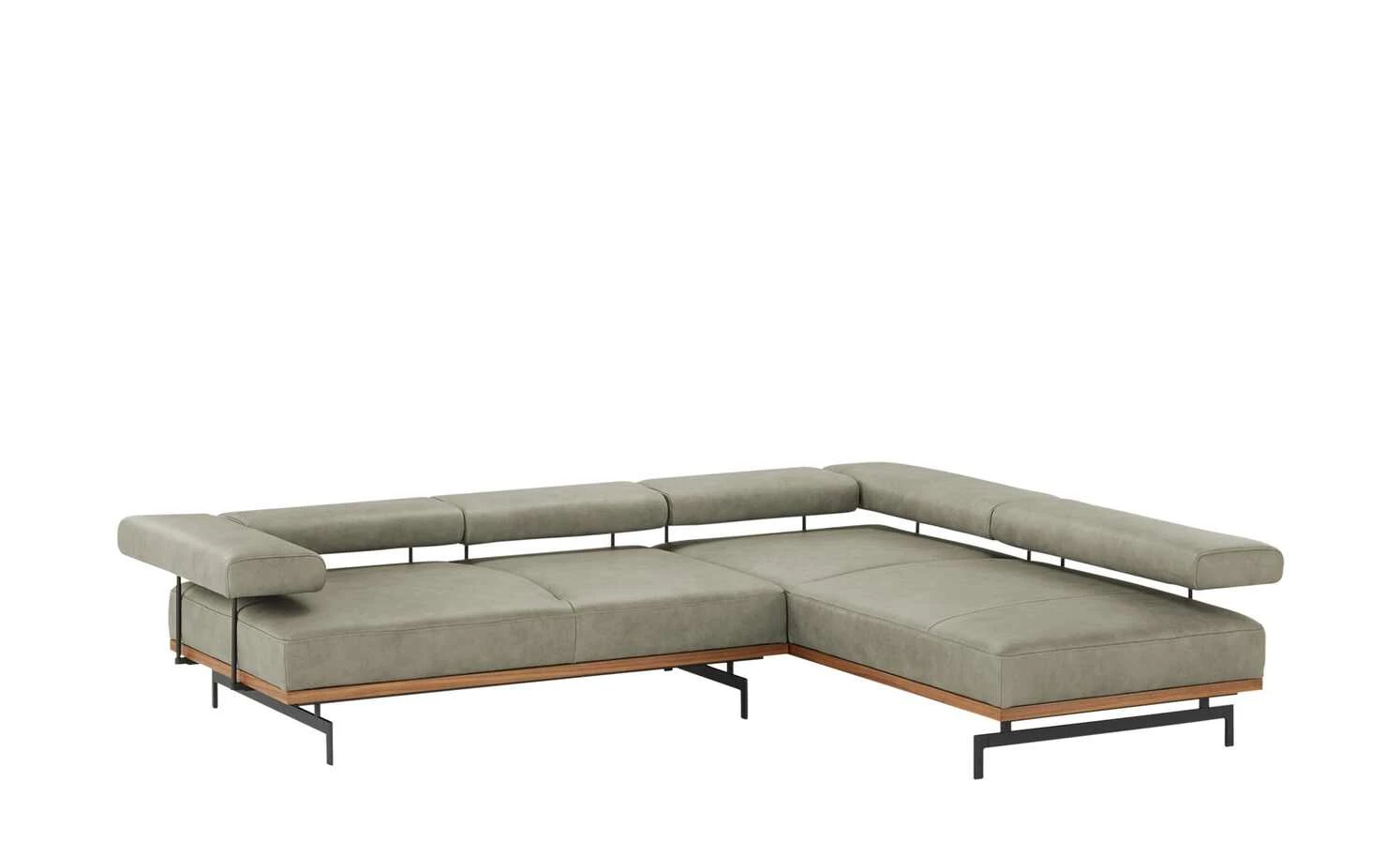 JOOP! Ecksofa Leder 24/7 8106 | Grau rechts 12 JOOP! Ecksofa Leder 24/7 8106 | Grau rechts – Bild 10