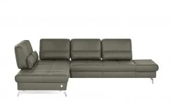 JOOP! Ecksofa Leder Loft 8108 | Stone (Grau) links