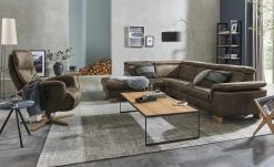 Mein Sofa bold Ecksofa Beata | Braun links ohne