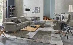 Mein Sofa bold Ecksofa Beata | Platin (Grau) rechts ohne
