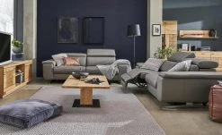 Gray & Jones Ledersofa Black Coast Two | Grey (Grau-Braun) Erweiterte Funktion