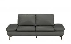 Wohnwert Ledersofa Amarena | Dunkelgrau 2