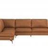 Wohnwert Ecksofa Amarena | Cognac (Orange-Braun) links