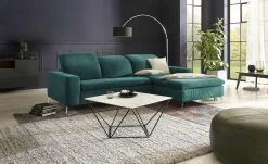 Max Schelling Ecksofa Habitus | Petrol rechts Erweiterte Funktion