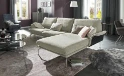 Nils Olsen Ecksofa Alva | Grau-Braun rechts