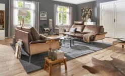 Nils Olsen Ledersofa Alva | Marrone (Braun) 2,5