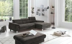 uno Ecksofa Micky | Mud (Grau-Braun) rechts Grundfunktion