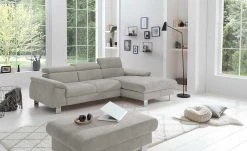 uno Ecksofa Micky | Elephant (Beige-Grau) rechts Grundfunktion