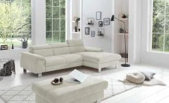 uno Ecksofa Micky | Platinum (Creme) rechts Grundfunktion